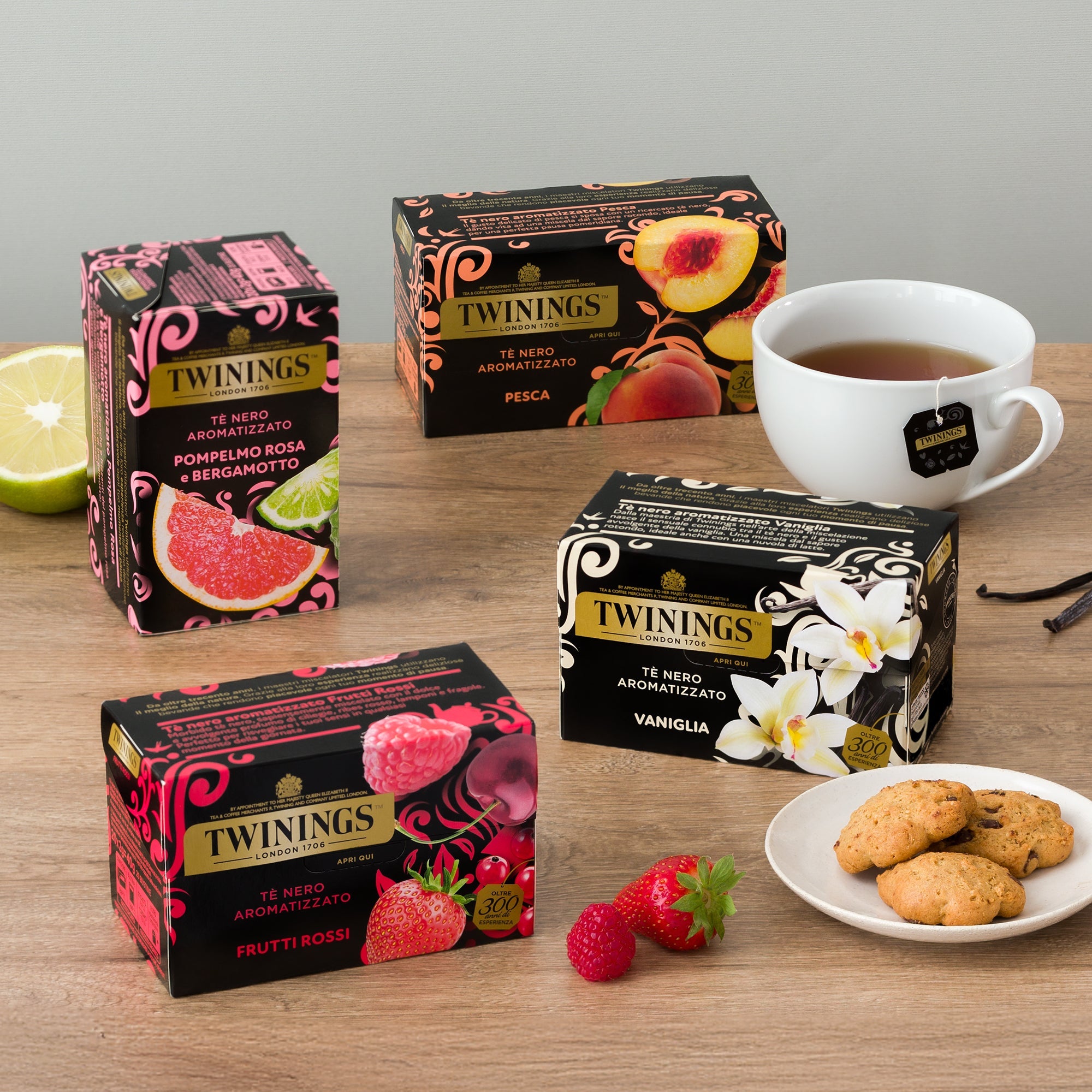 Tè neri aromatizzati