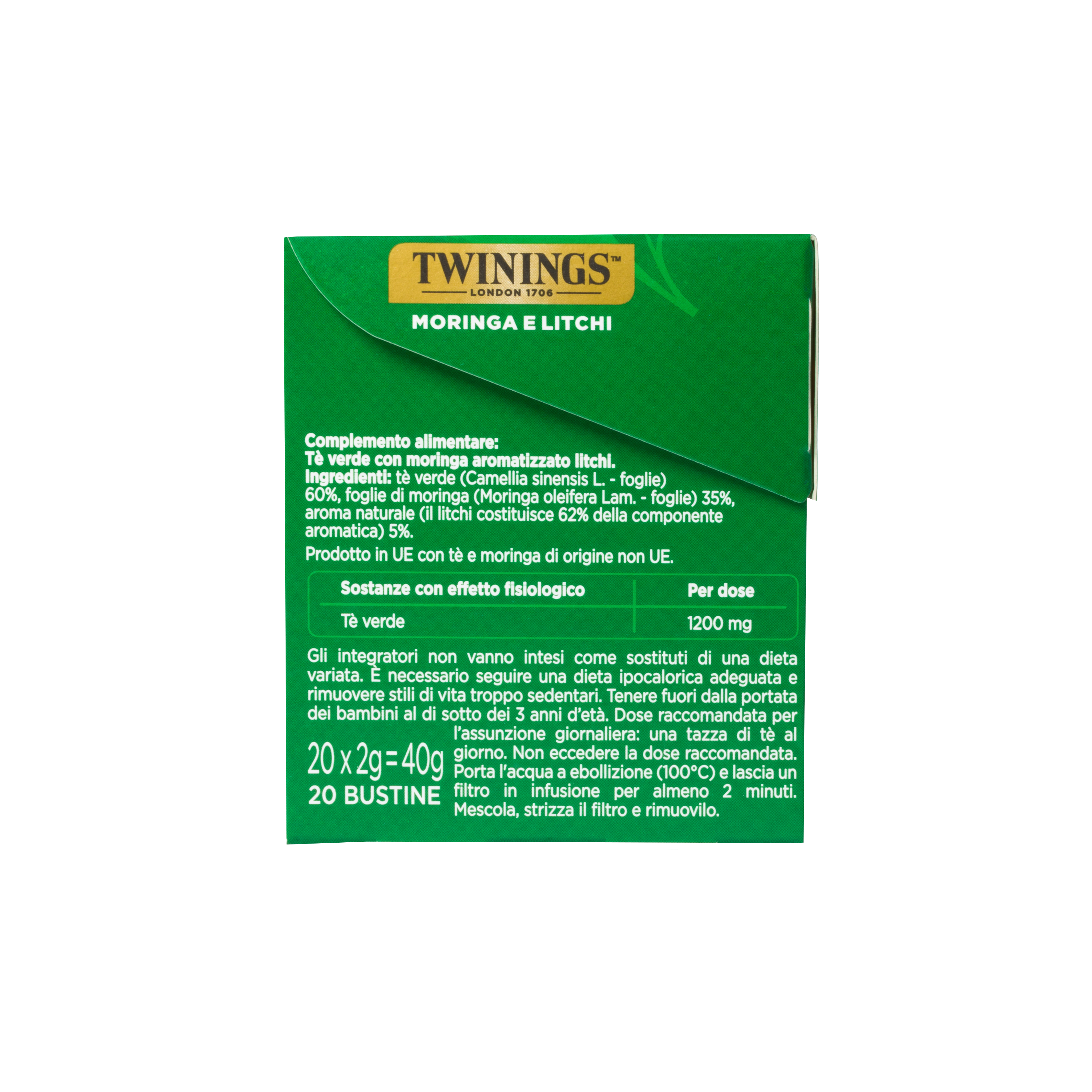 Tè verde aromatizzato <br>Moringa e Litchi
