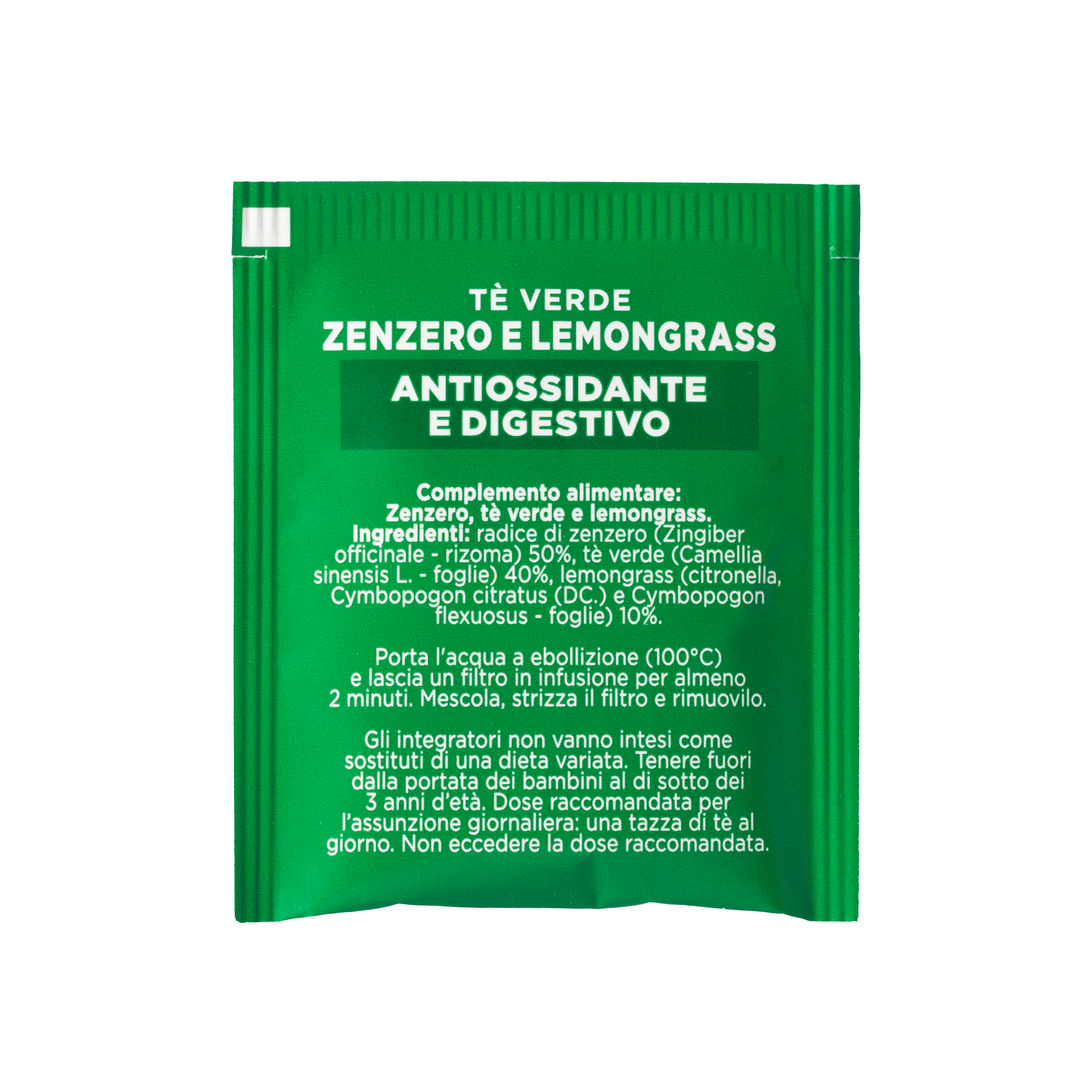 Tè verde aromatizzato <br>Zenzero e Lemongrass